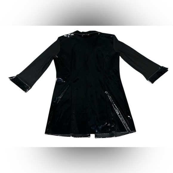 Women's 1x Diva Black Faux Leather Jacket with Mesh Sleeves. - Picture 8 of 8
